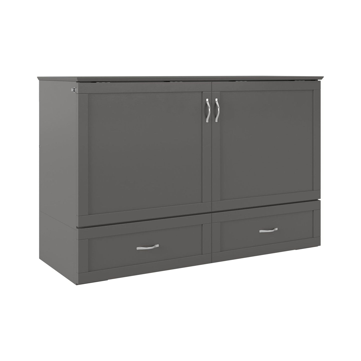 AFI Furnishings AFI Raleigh Murphy Bed Chest Queen White Grey AC544149