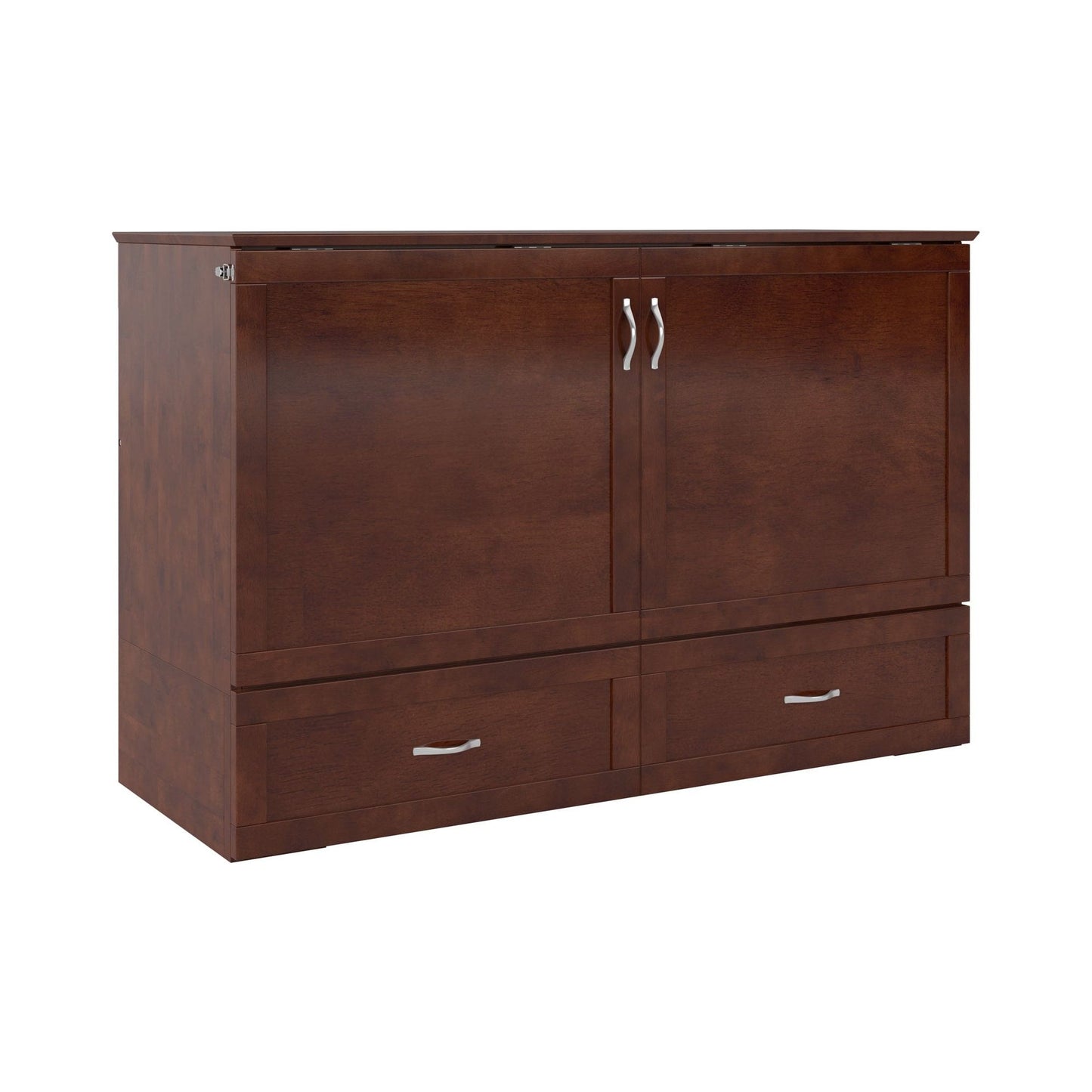 AFI Furnishings AFI Raleigh Murphy Bed Chest Queen White Walnut AC544144