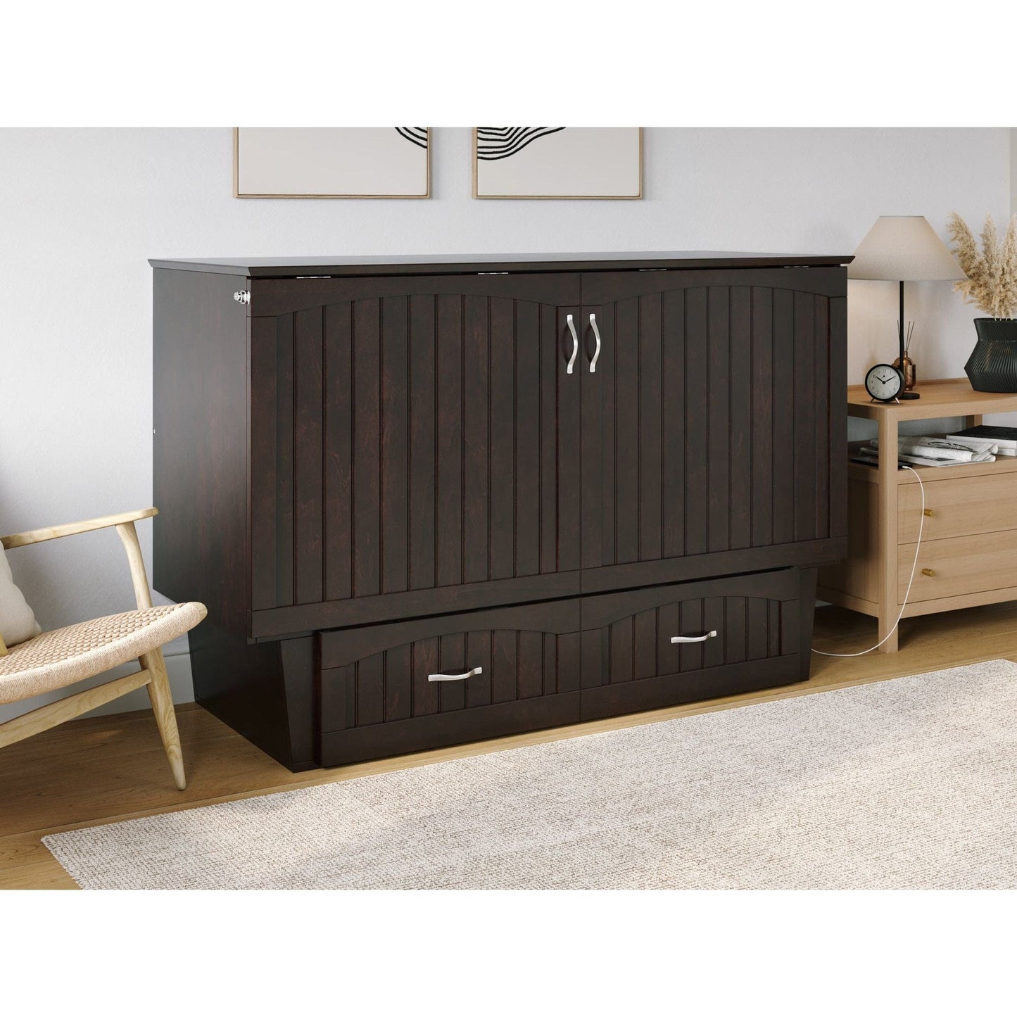 AFI Furnishings AFI Sydney Murphy Bed Chest Queen Espresso