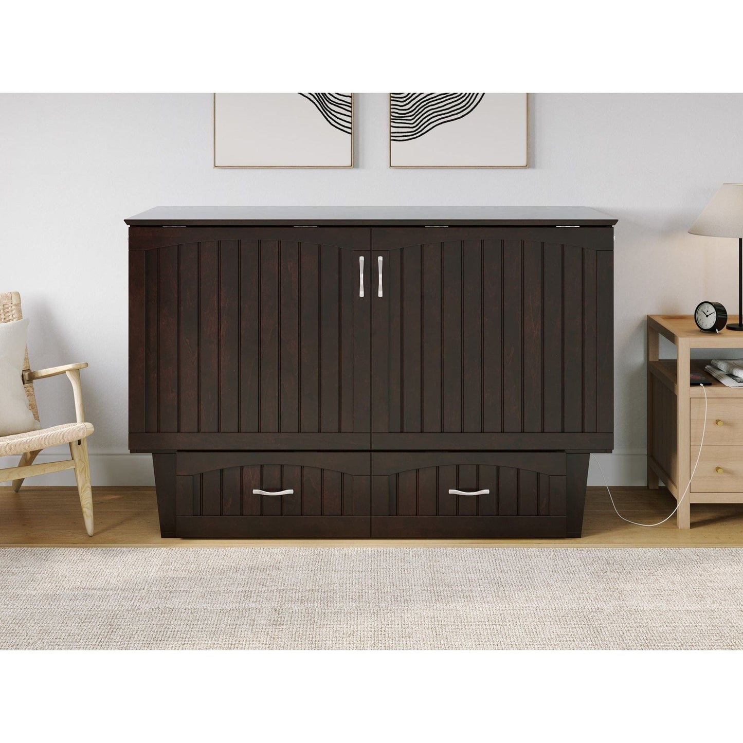 AFI Furnishings AFI Sydney Murphy Bed Chest Queen Espresso Espresso AC564141