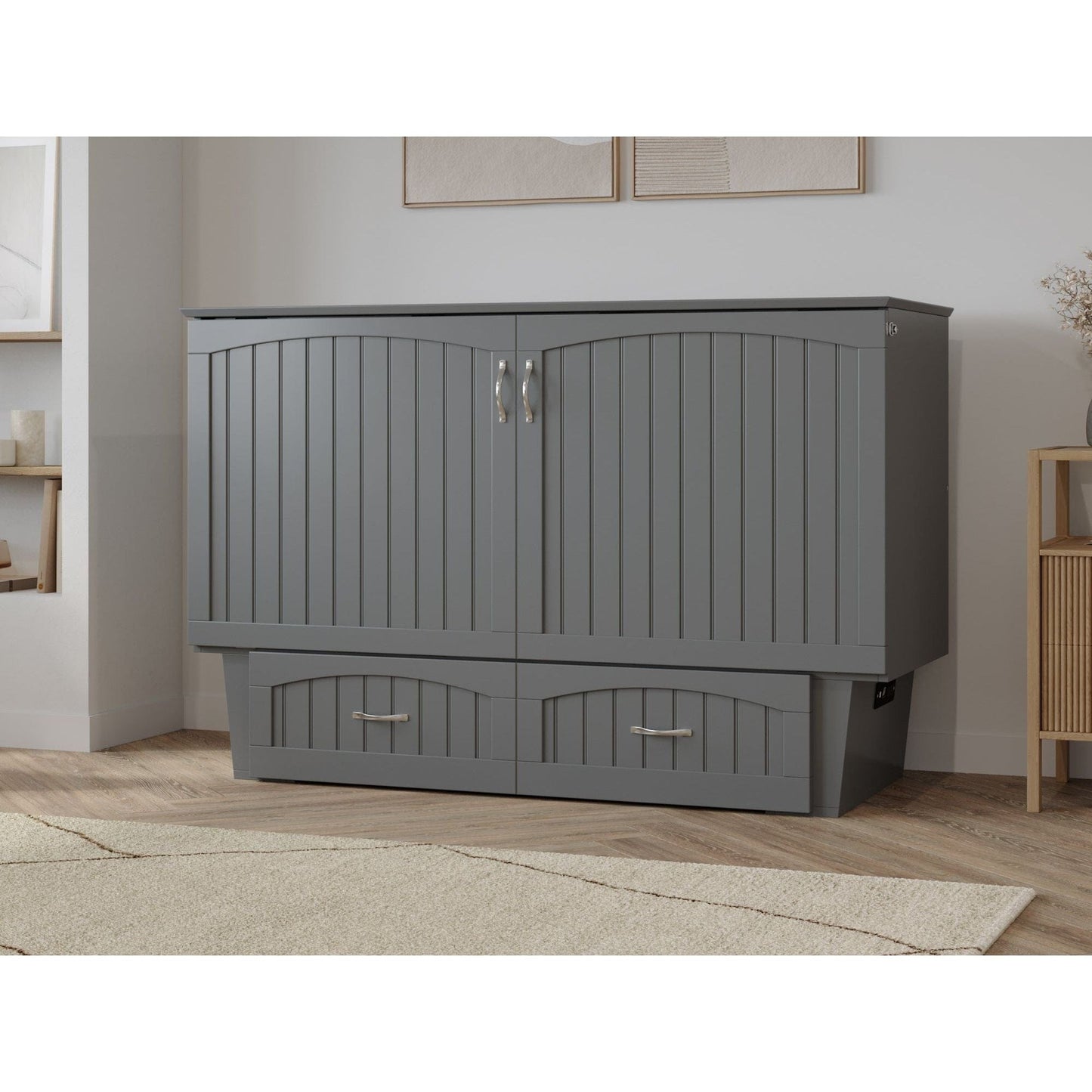 AFI Furnishings AFI Sydney Murphy Bed Chest Queen Espresso Grey AC564149