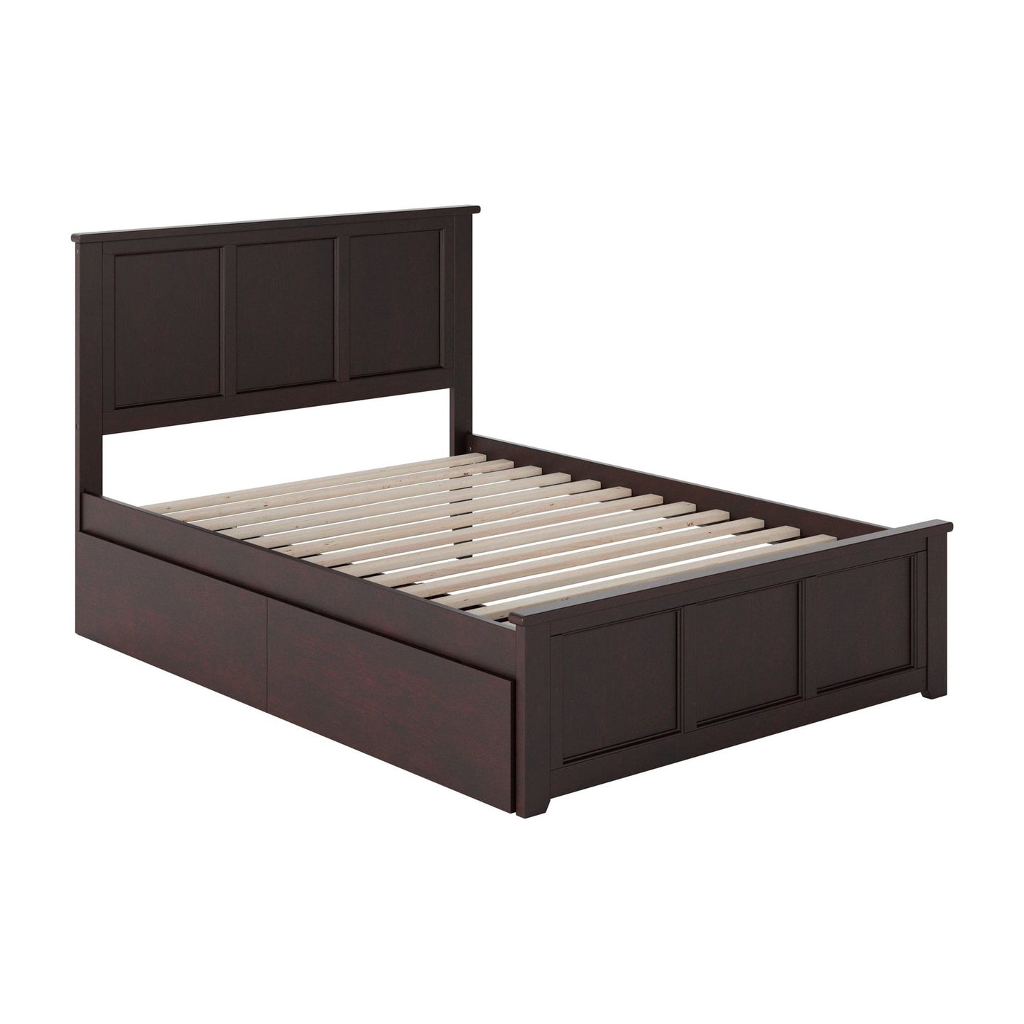 AFI Furnishings Madison Full Platform Bed with Matching Foot Board with 2 Urban Bed Drawers