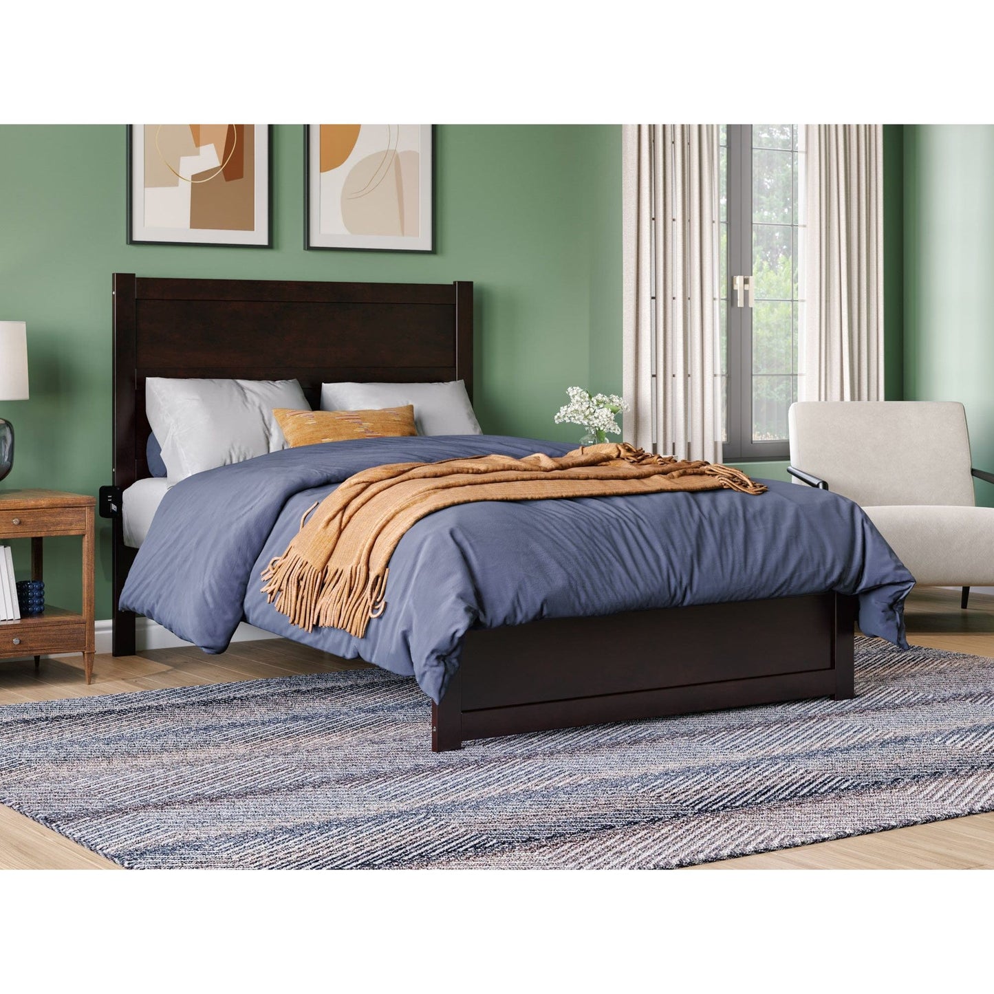 AFI Furnishings NoHo Full Bed with Footboard in Espresso AG9160031