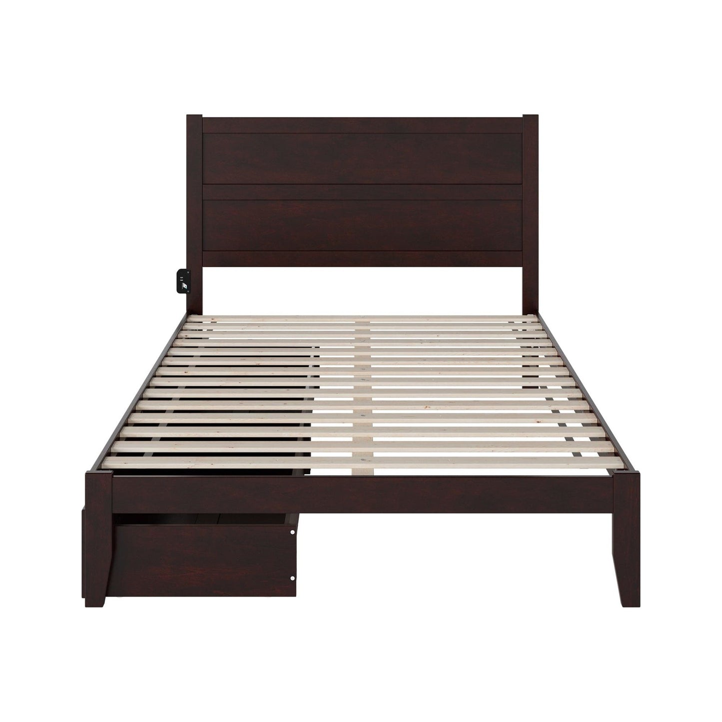AFI Furnishings NoHo Queen Bed with 2 Drawers in Espresso
