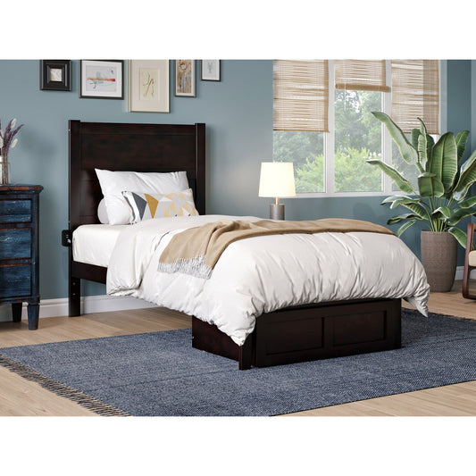AFI Furnishings NoHo Twin Bed with Foot Drawer in Espresso AG9112221