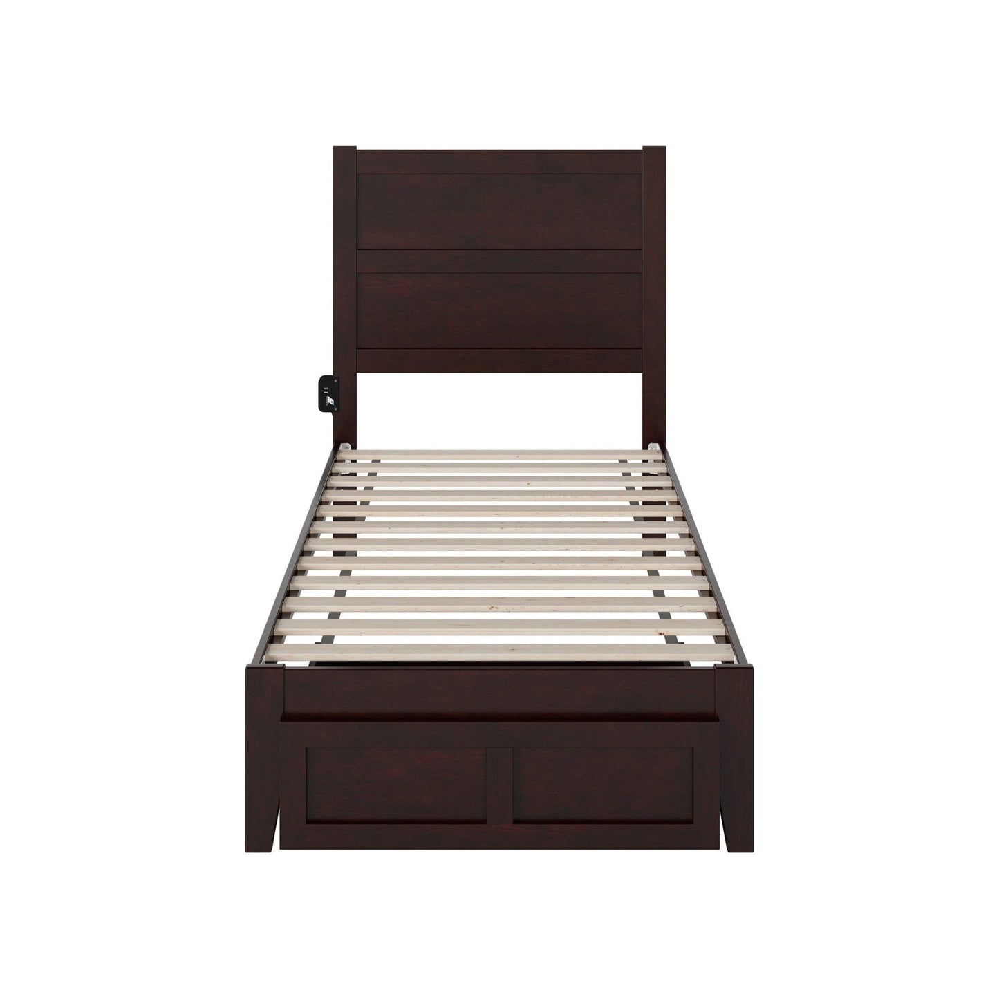 AFI Furnishings NoHo Twin Bed with Foot Drawer in Espresso AG9112221