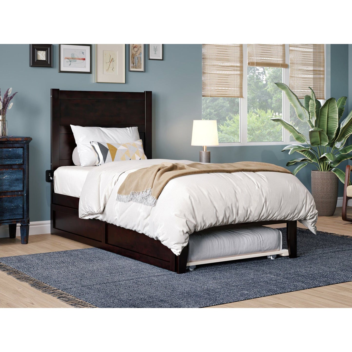 AFI Furnishings NoHo Twin Bed with Twin Trundle in Espresso AG9111221