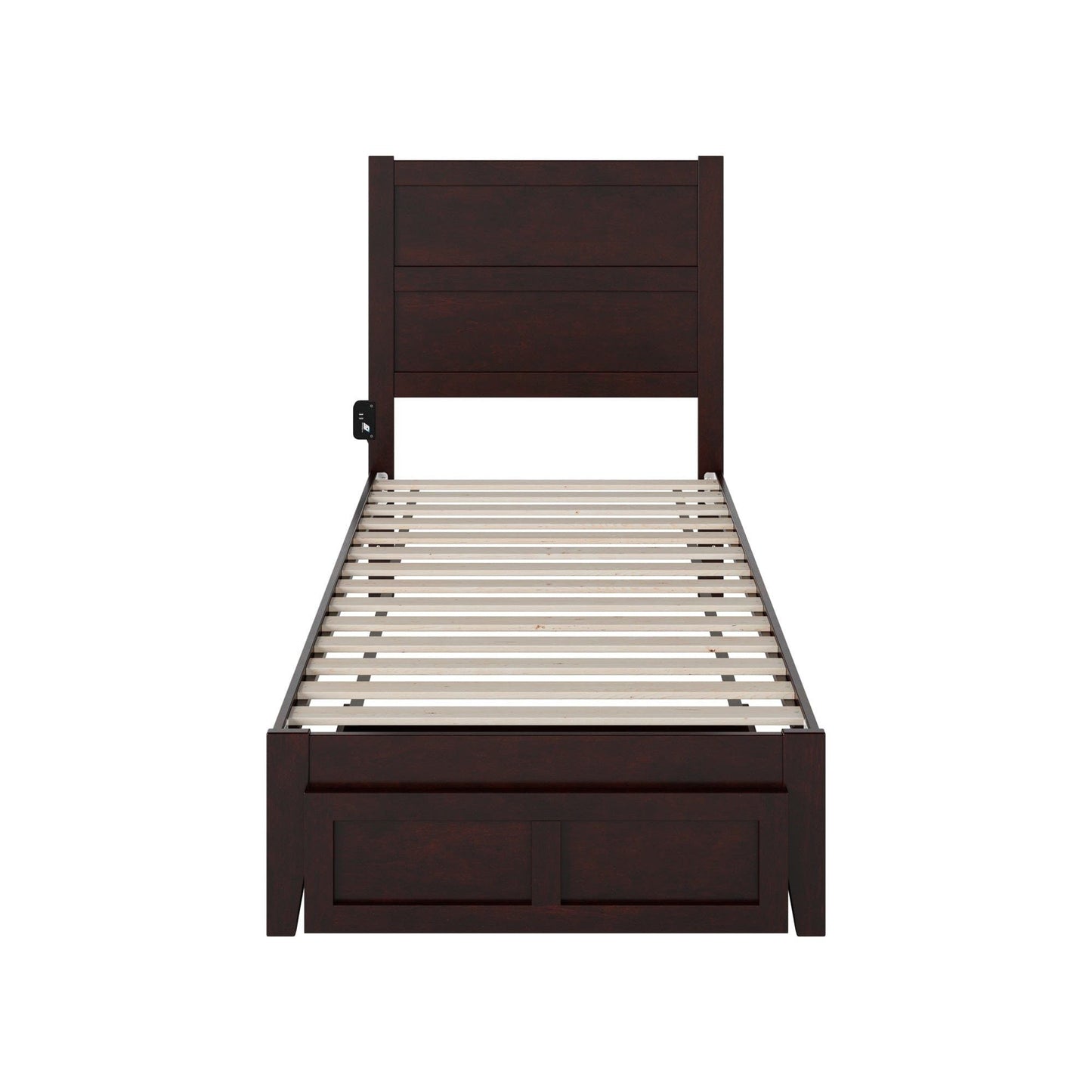 AFI Furnishings NoHo Twin Extra Long Bed with Foot Drawer in Espresso AG9112411
