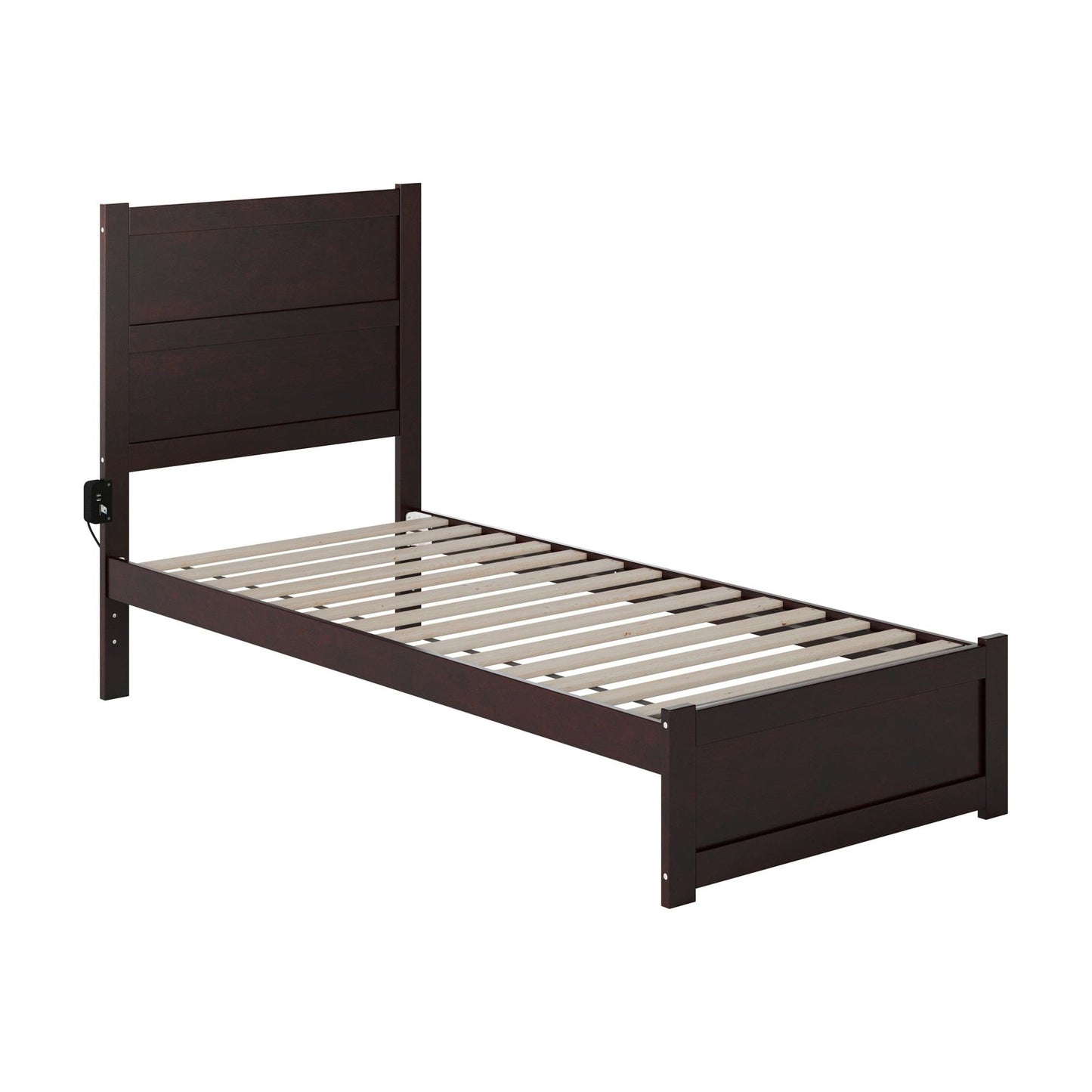 AFI Furnishings NoHo Twin Extra Long Bed with Footboard in Espresso