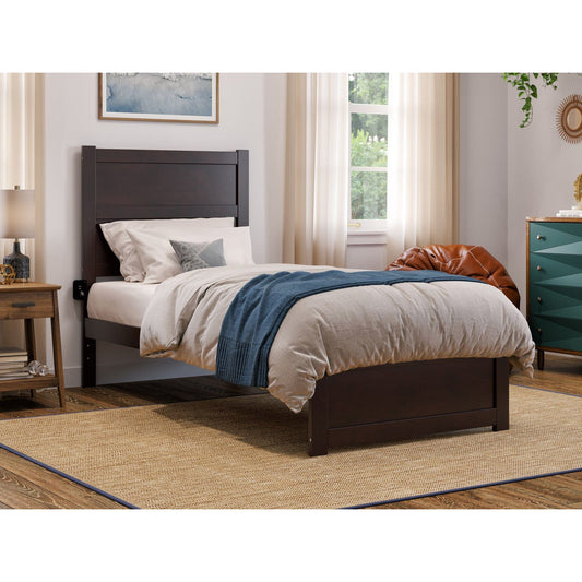 AFI Furnishings NoHo Twin Extra Long Bed with Footboard in Espresso AG9160011
