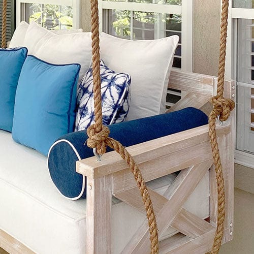 Lowcountry Swing Beds 1 Inch Manila Rope for 12' Ceiling