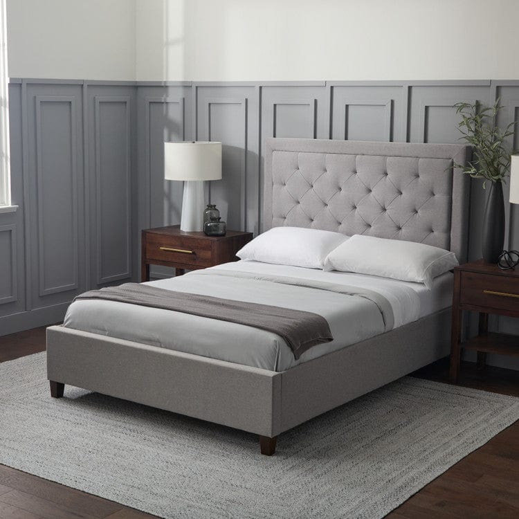 Malouf Malouf Eastman Platform King Bed Base in Oat STKKOAEASTPL