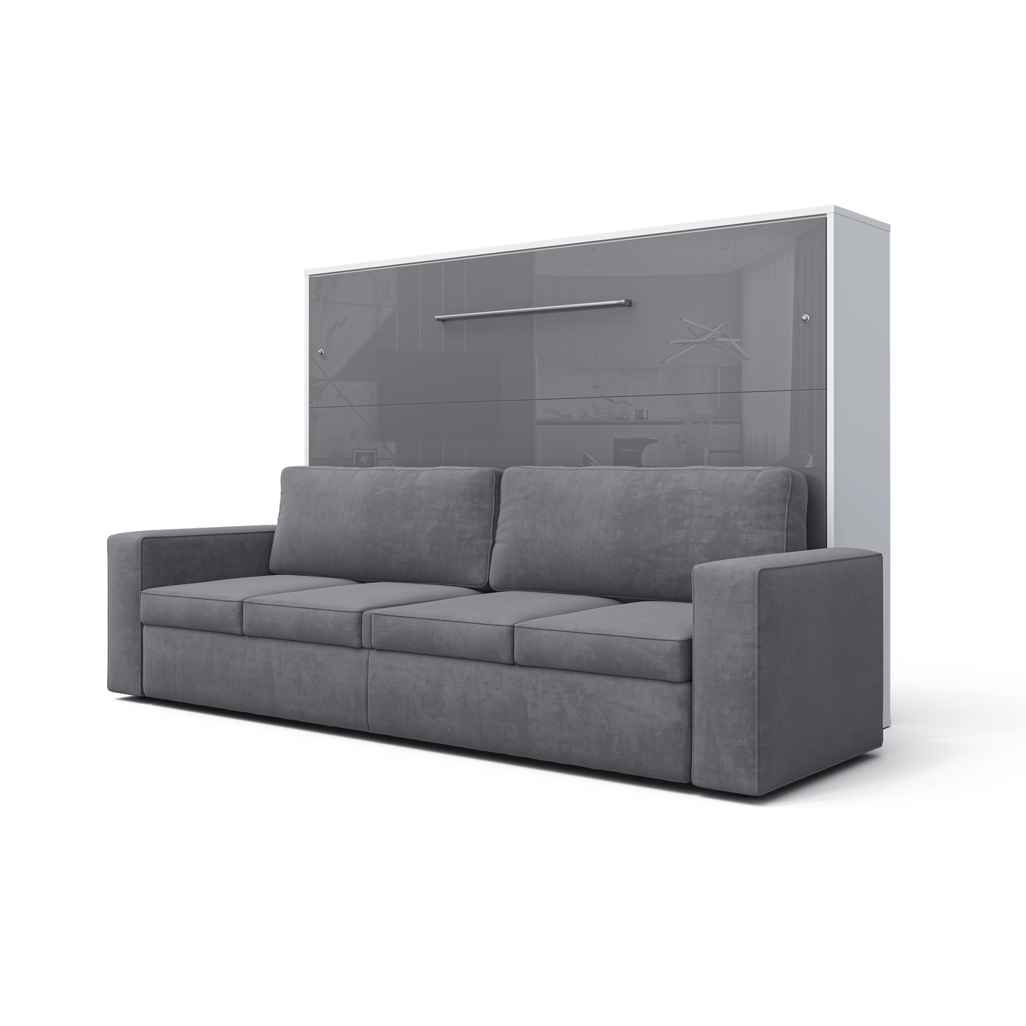 Maxima House Maxima House Horizontal Murphy bed INVENTO with a Sofa, European FULL XL IN004WG-G