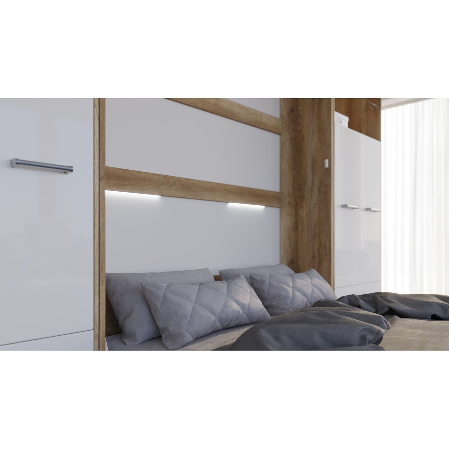 Maxima House Vertical Murphy Bed Invento. European Queen + 2 cabinets