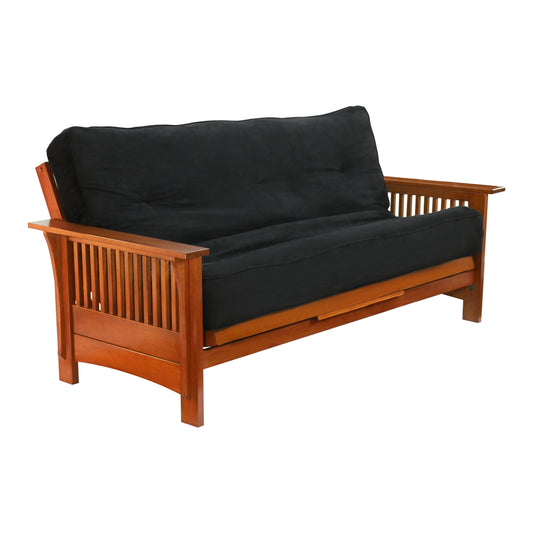 Night and Day Autumn Full Futon Frame in cherry finish