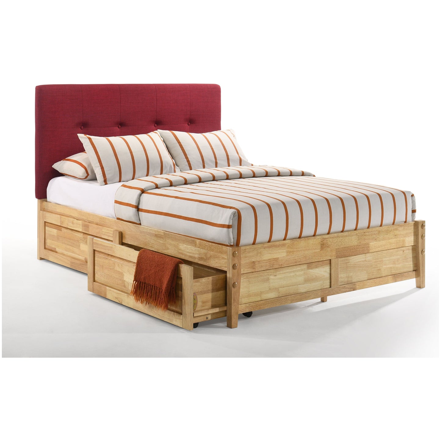 Night And Day Copy of Paprika California King Bed in Grey with Natural Finish  Frame (P Series)