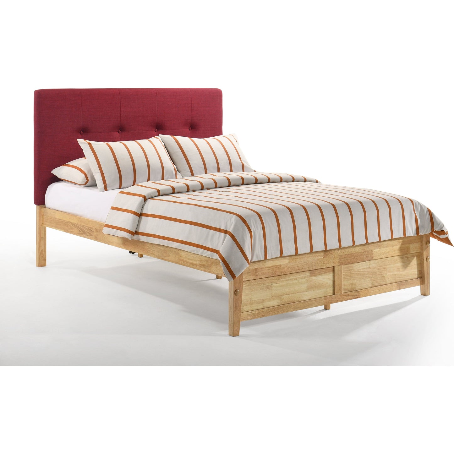 Night And Day Copy of Paprika California King Bed in Grey with Natural Finish  Frame (P Series) Red PAP-PH-CKG-RD-NA-COM