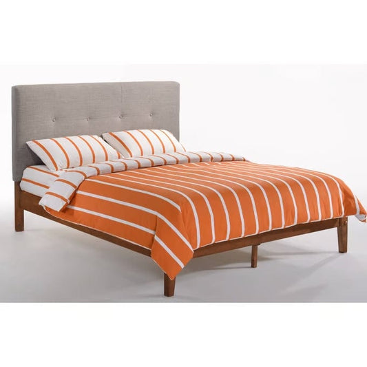 Night And Day Night and Day Paprika King Bed in Grey with Cherry Finish Frame (P Series)