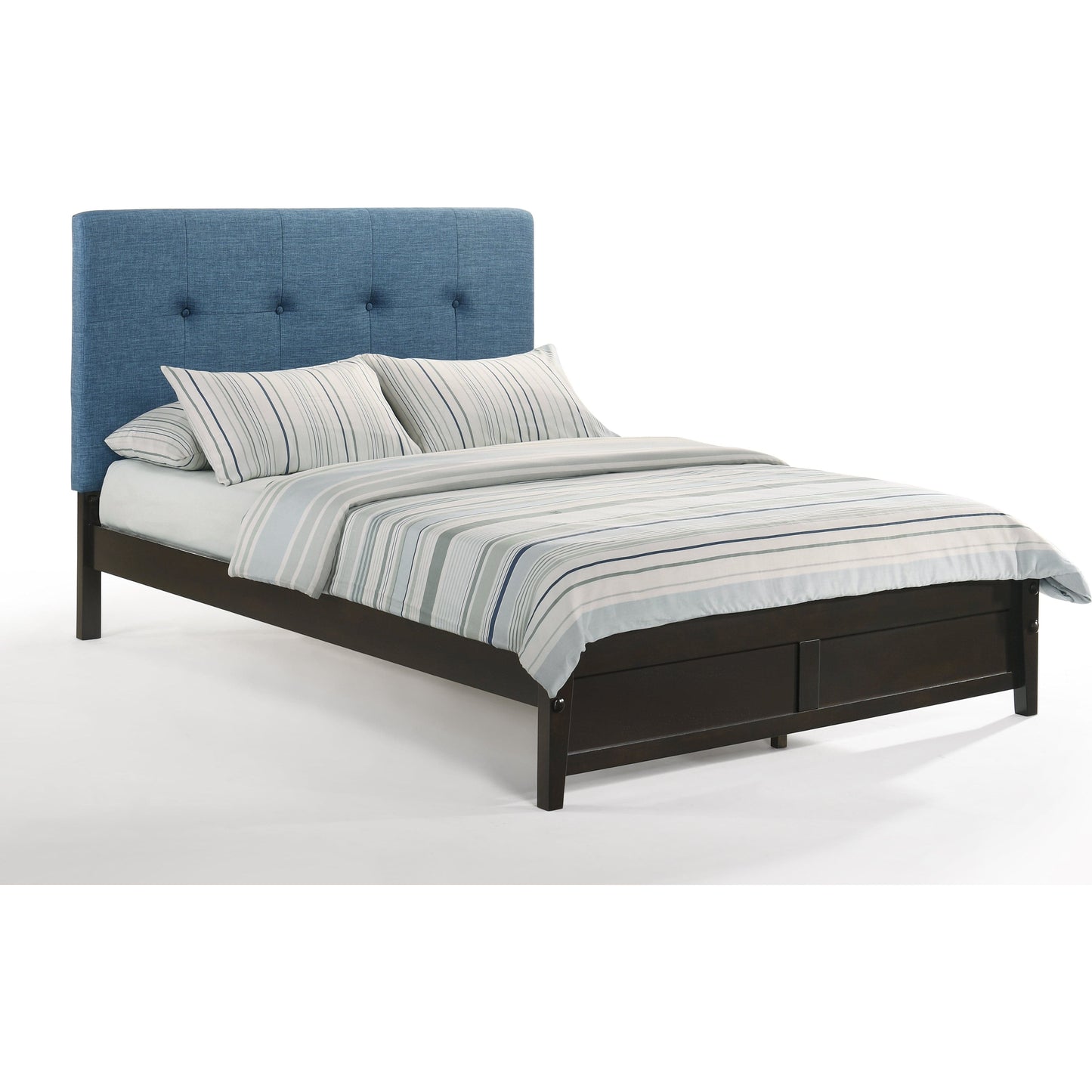 Night And Day Paprika California King Bed in Charcoal with Chocolate Finish Frame (P Series)