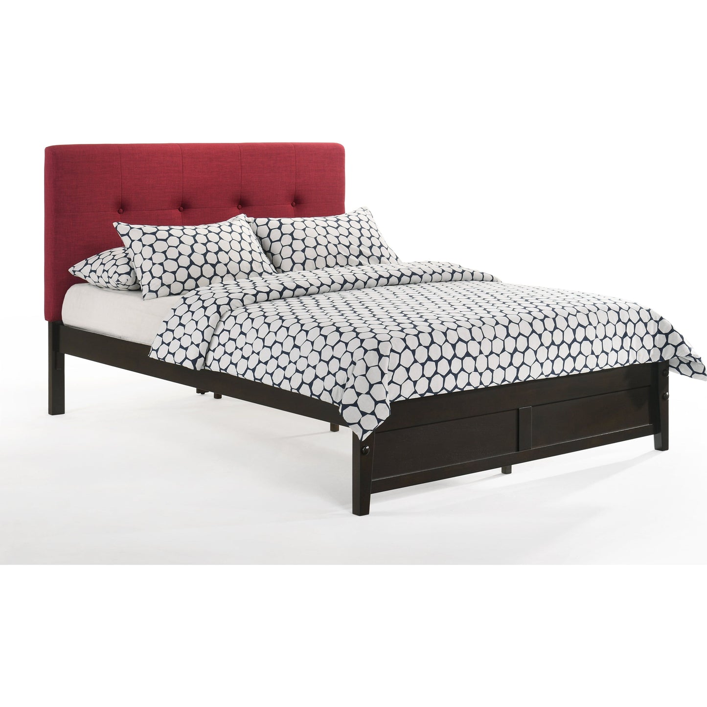 Night and Day Paprika Full Bed in Charcoal with Chocolate Finish Frame (K Series) Red PAP-KH-FUL-CC-RD-COM