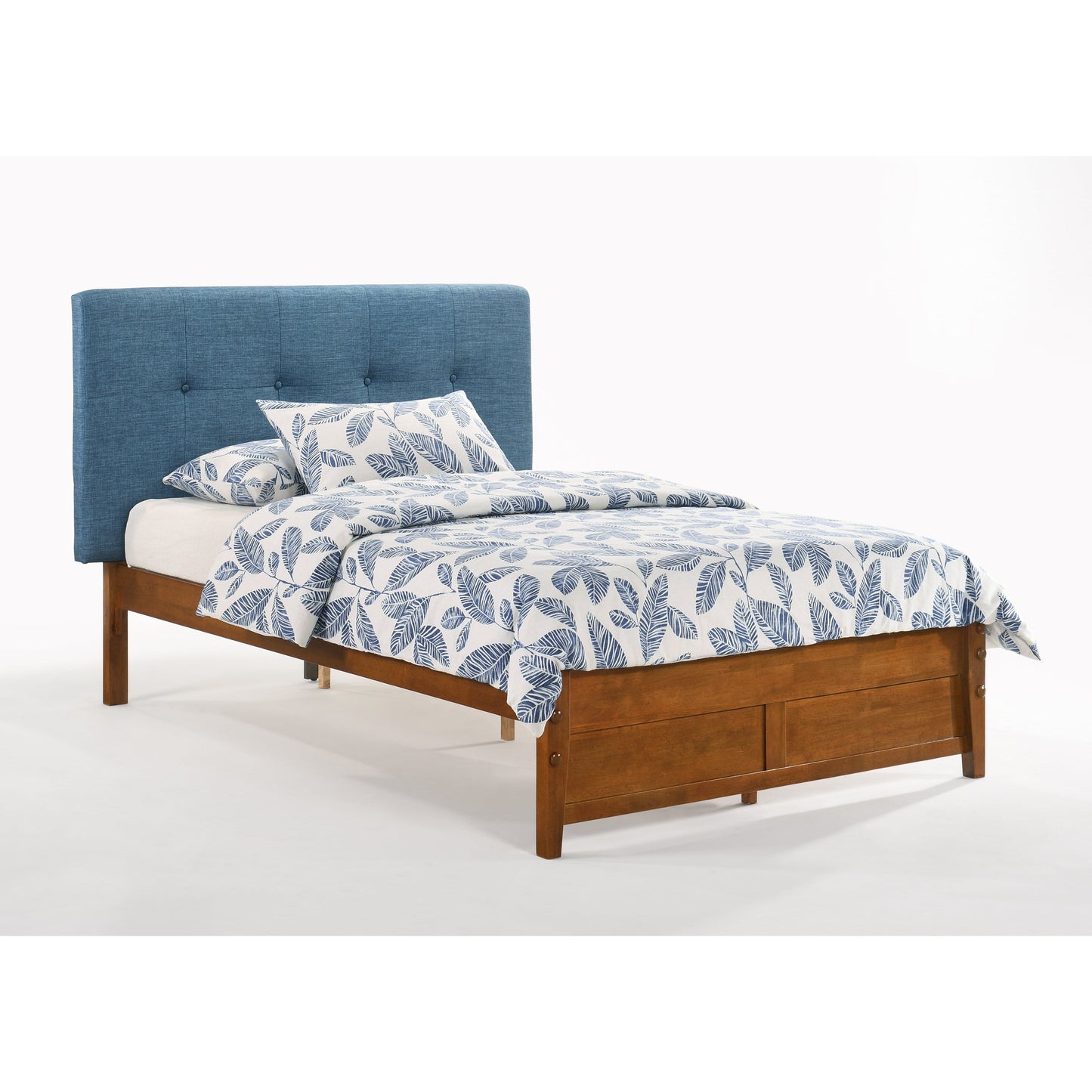 Night and Day Paprika Full Bed in Grey with Cherry Finish Frame (K Series) Teal PAP-KH-FUL-TL-CH-COM