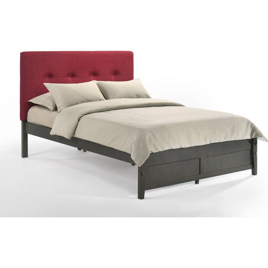 Night and Day Paprika Full Bed in Red with Stonewash Finish Frame (K Series) Red