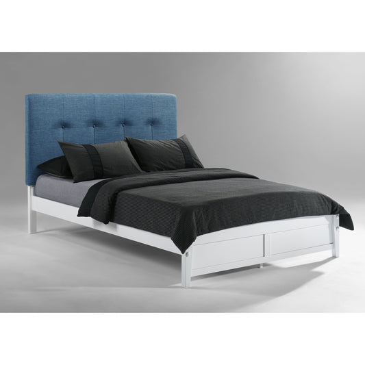 Night and Day Paprika Full Bed in Teal with White Finish Frame (K Series) Teal