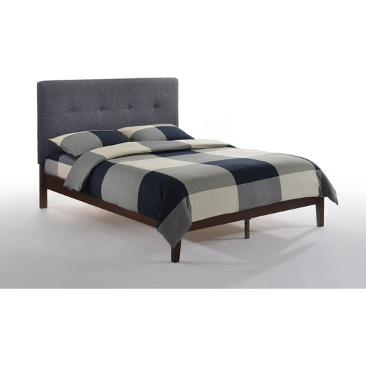 Night and Day Paprika King Bed in Charcoal with Chocolate Finish Frame (K Series) Chocolate PAP-KH-EKG-CC-CHO-COM