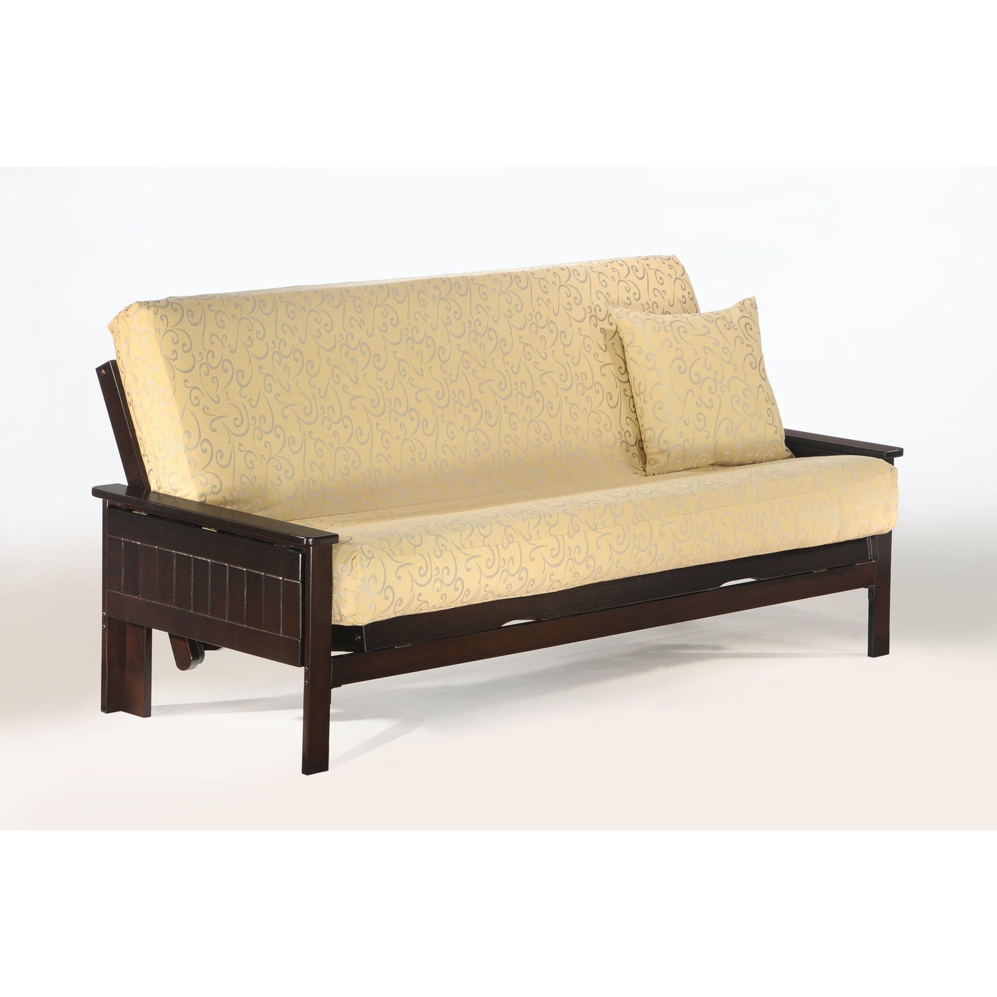 Night and Day Seattle Queen Futon Frame in black walnut finish Chocolate