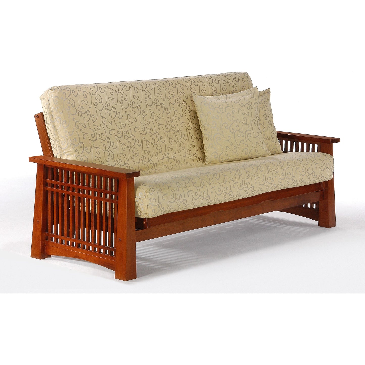 Night and Day Solstice Queen Futon Frame in black walnut finish Cherry