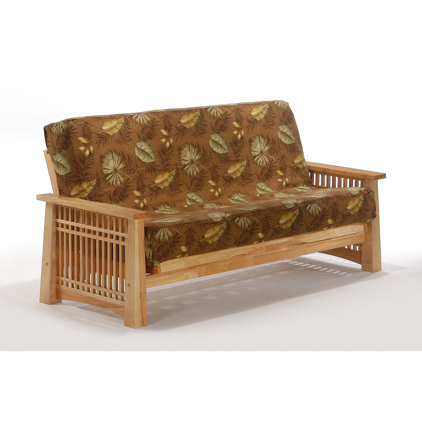 Night and Day Solstice Queen Futon Frame in black walnut finish Natural