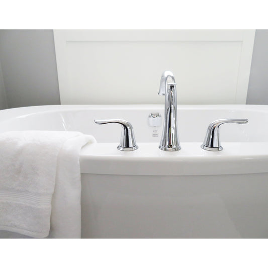 The Bedroom Emporium Roman 2 Handle Tub Faucet with Chrome Finish