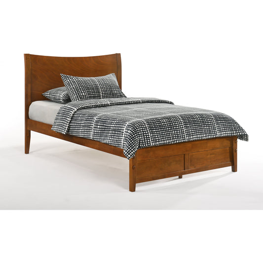 The Bedroom Emporium Twin K Series Blackpepper Bed in cherry finish Cherry BPE-KH-TWN-CH-COM