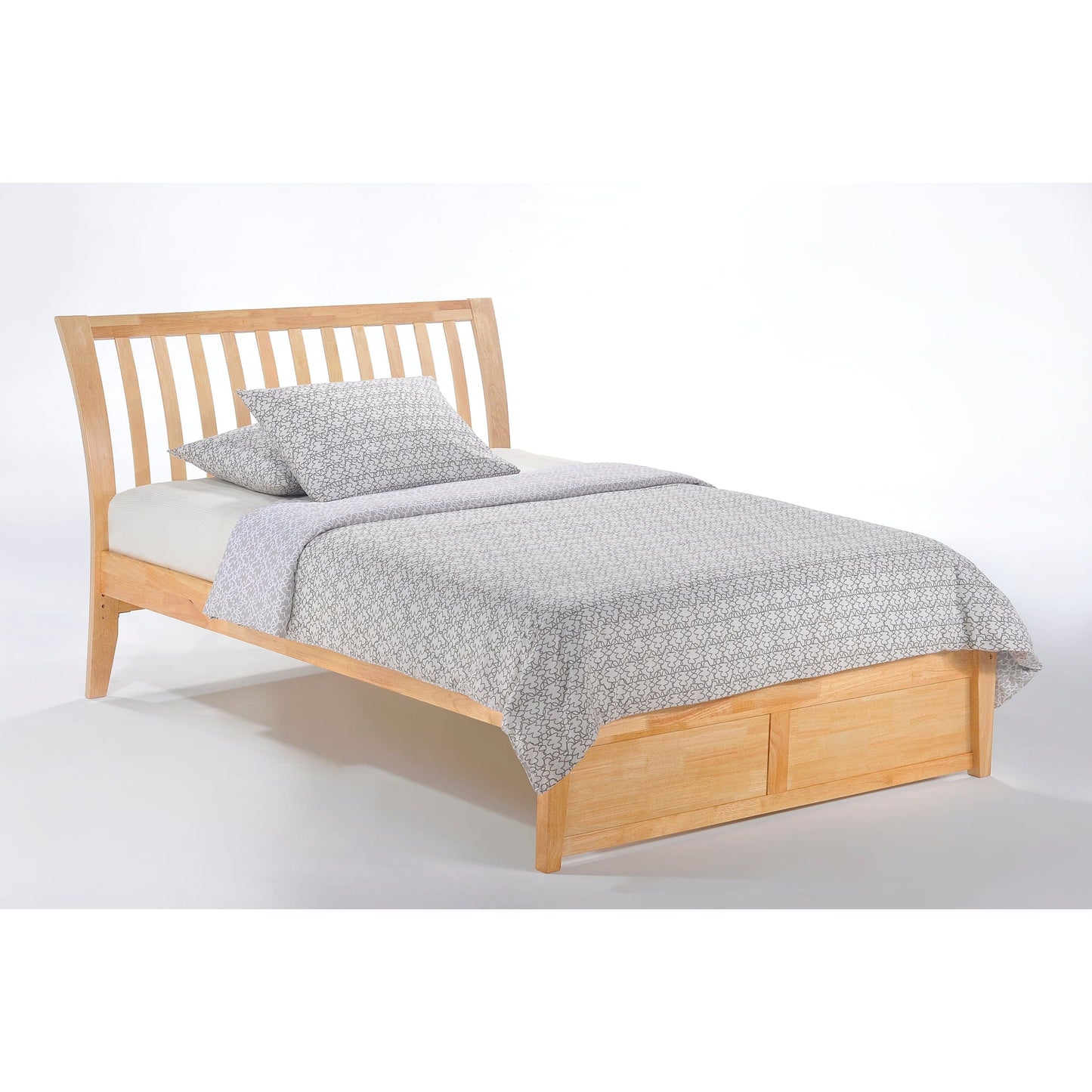 The Bedroom Emporium Twin K Series Nutmeg Bed in cherry finish Natural NUT-PH-TWN-COM-K-CH-3