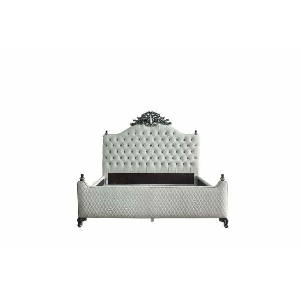 ACME House Delphine Queen Bed in Two Tone Ivory 28850Q