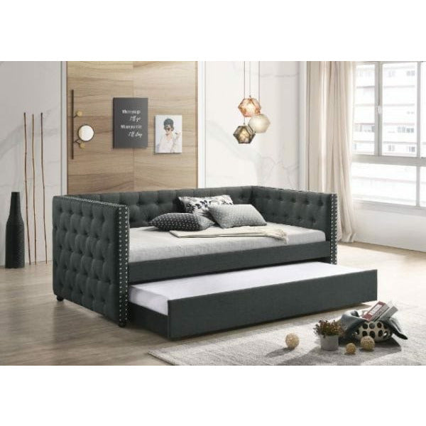 ACME Romona Gray Full Daybed and Twin Trundle 39455