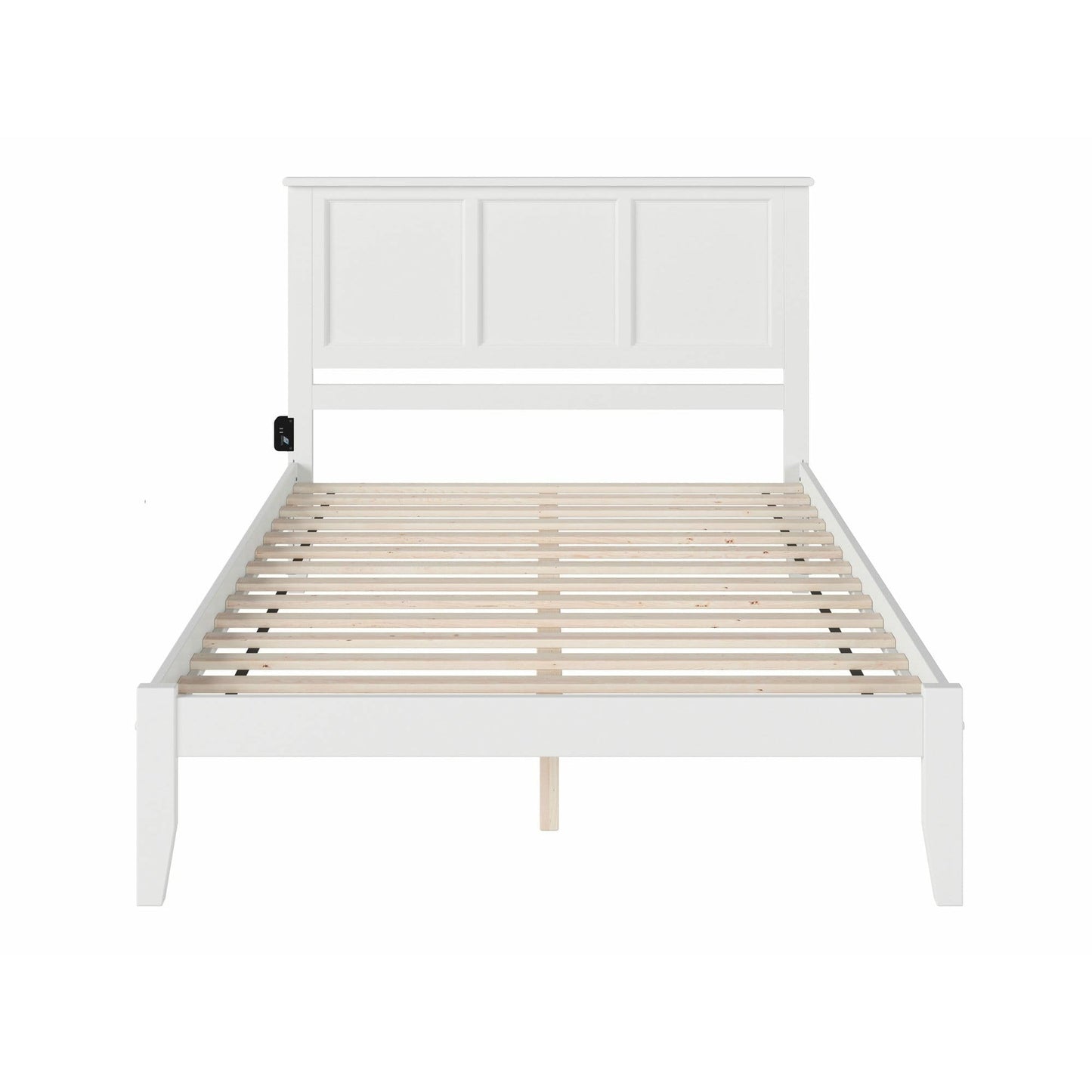 Atlantic Furniture Bed Madison King Platform Bed with Open Foot Board in Espresso