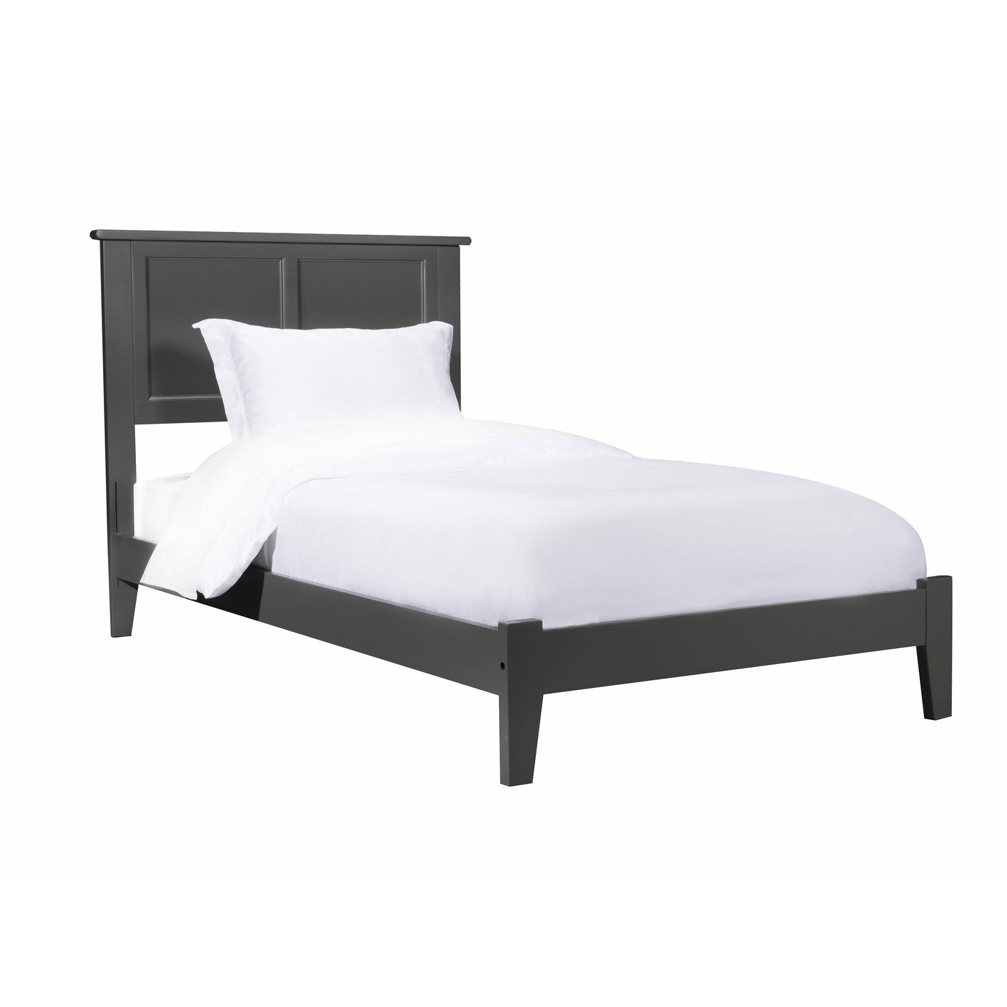 Atlantic Furniture Bed Madison Twin XL Platform Bed with Open Foot Board in Espresso