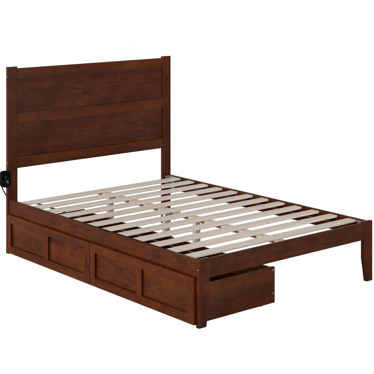 AFI Furnishings NoHo Full Bed with 2 Drawers in Walnut AG9113334