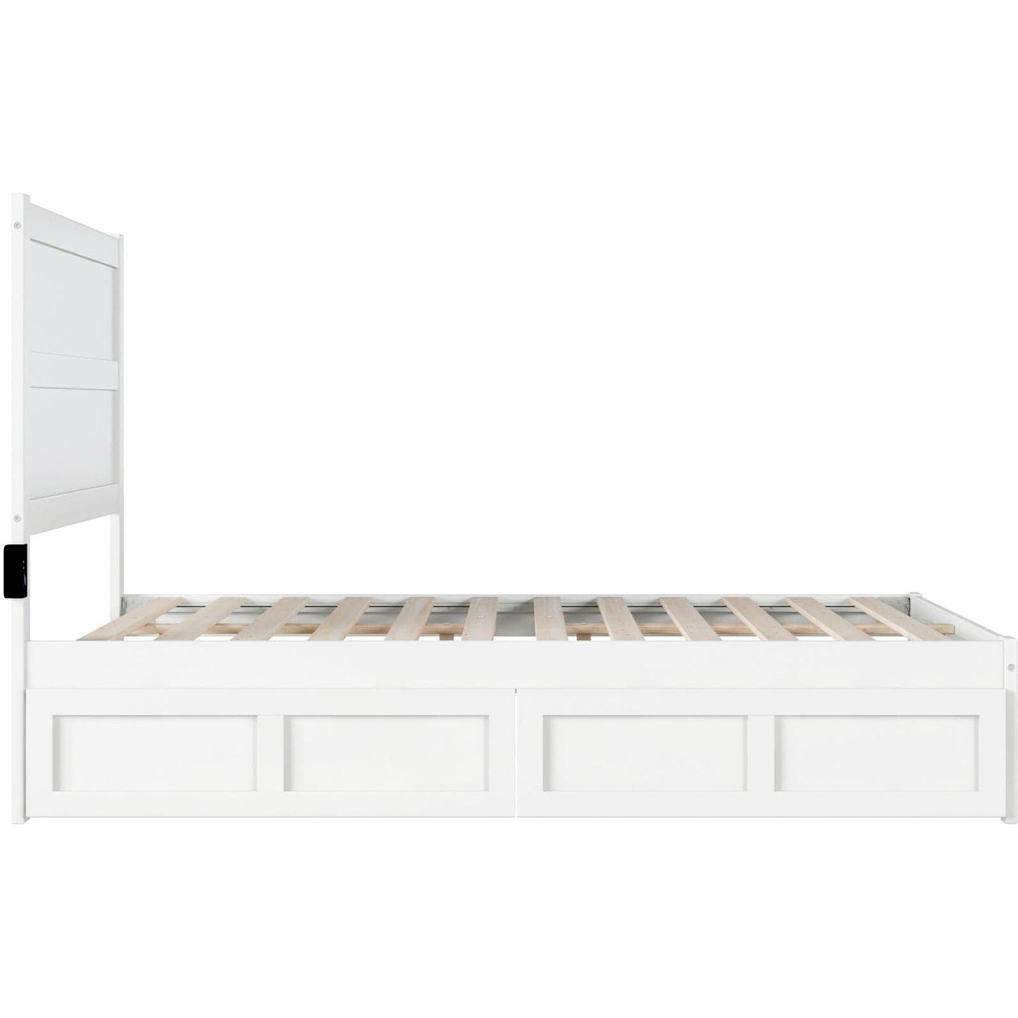 AFI Furnishings NoHo Full Bed with 2 Drawers in White AG9113332