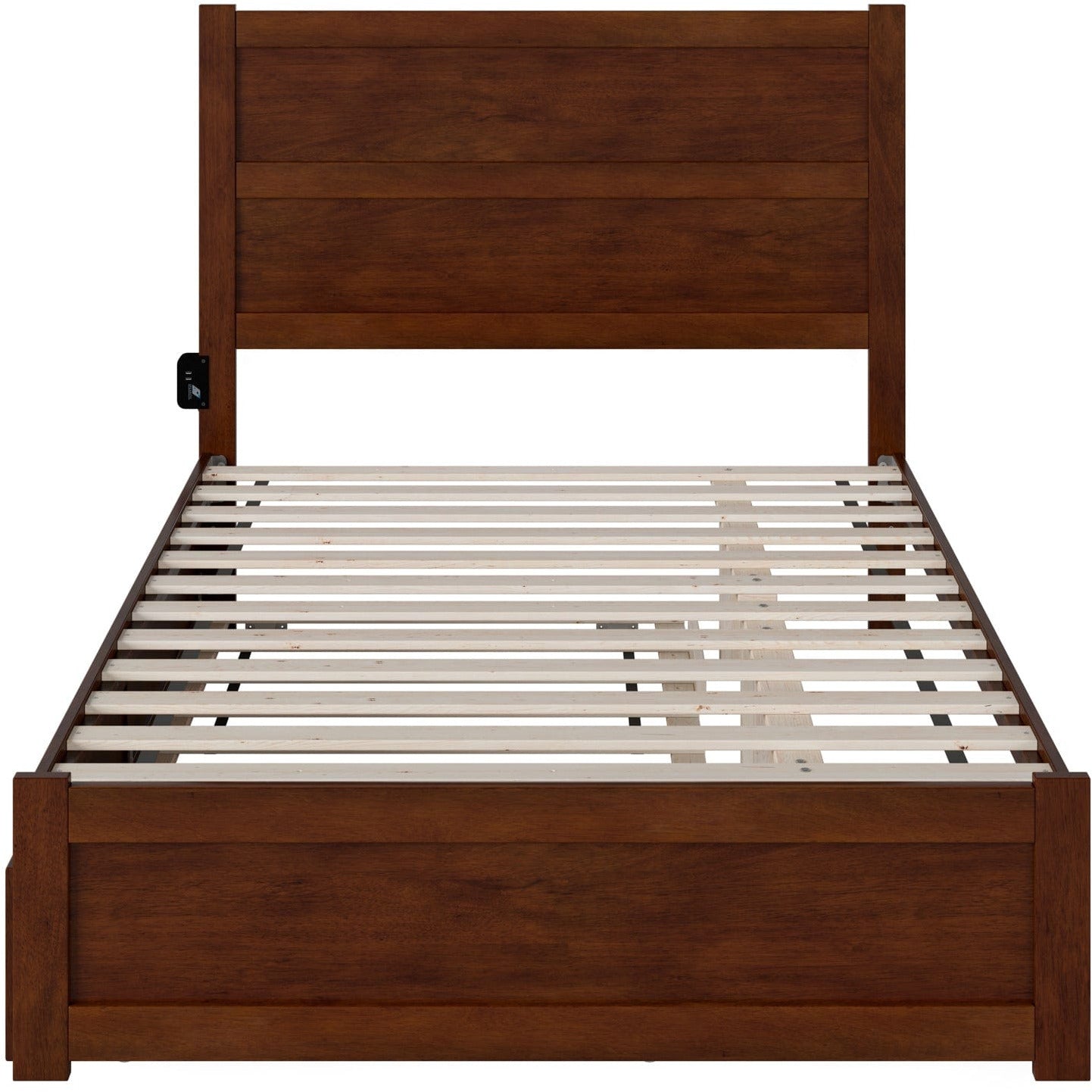 AFI Furnishings NoHo Full Bed with Footboard and Twin Trundle in Walnut AG9161234