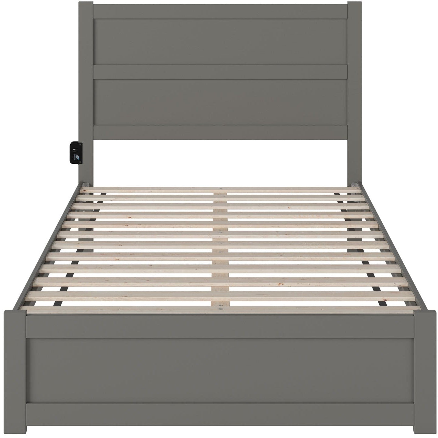 AFI Furnishings NoHo Full Bed with Footboard in Grey AG9160039