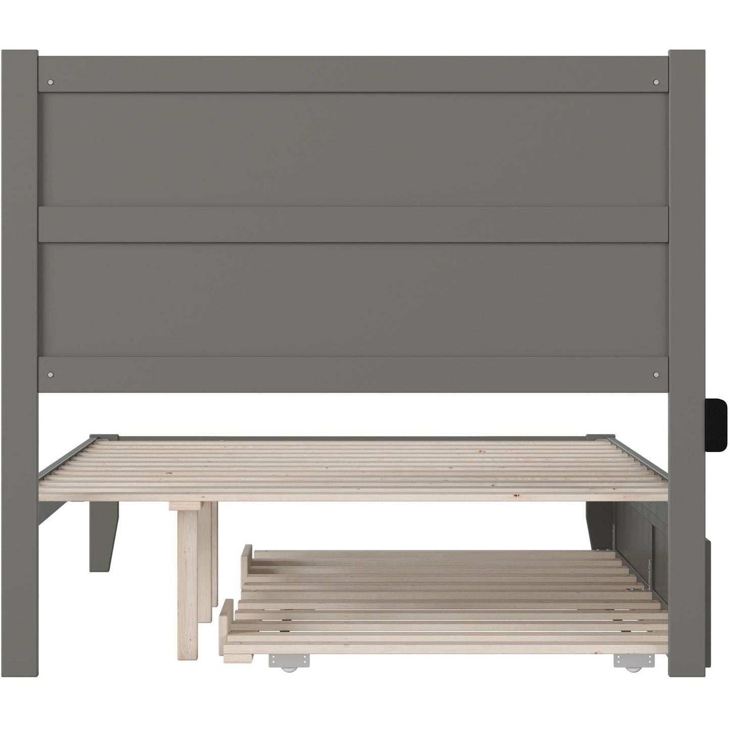 AFI Furnishings NoHo Full Bed with Twin Trundle in Grey AG9111239