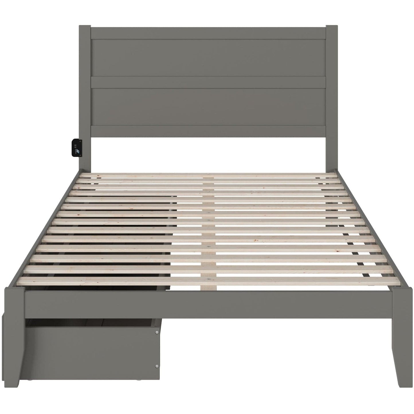 AFI Furnishings NoHo Queen Bed with 2 Drawers in Grey AG9113449