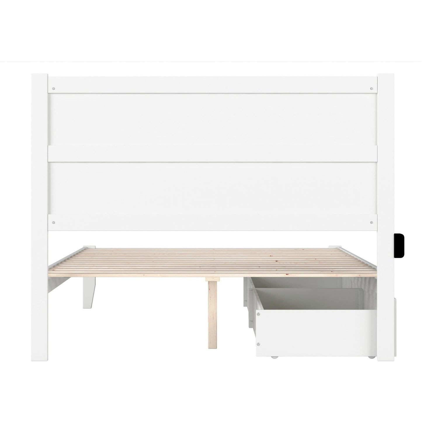 AFI Furnishings NoHo Queen Bed with 2 Drawers in White AG9113442
