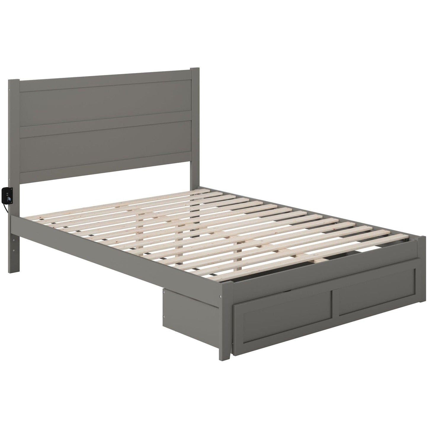AFI Furnishings NoHo Queen Bed with Foot Drawer in Grey AG9112449