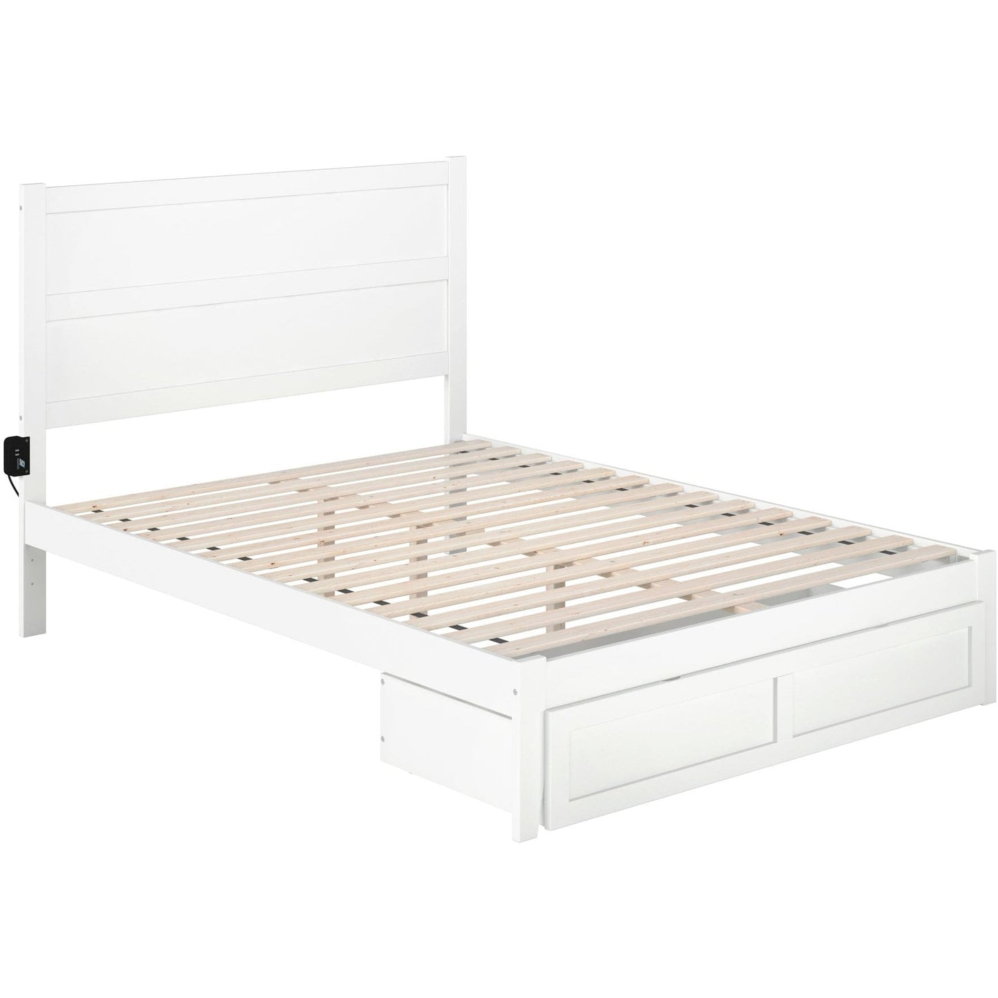 AFI Furnishings NoHo Queen Bed with Foot Drawer in White AG9112442