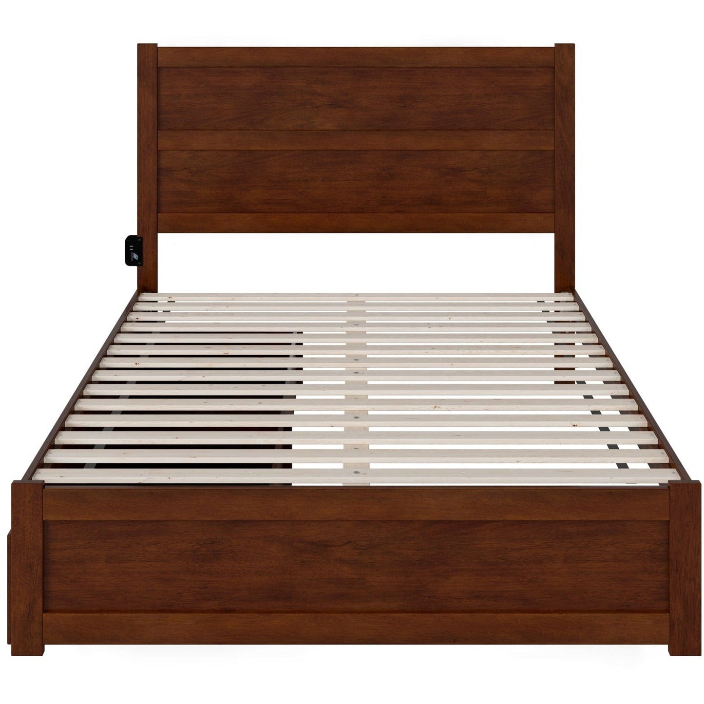 AFI Furnishings NoHo Queen Bed with Footboard and 2 Drawers in Walnut AG9163444