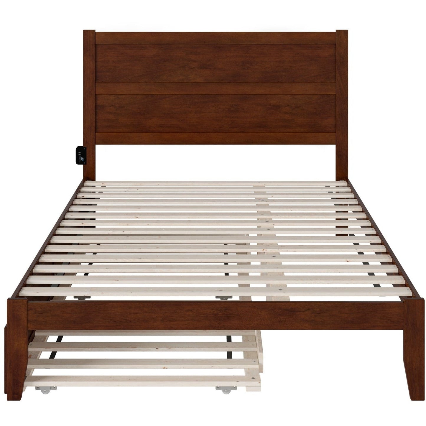 AFI Furnishings NoHo Queen Bed with Twin Extra Long Trundle in Walnut AG9111144