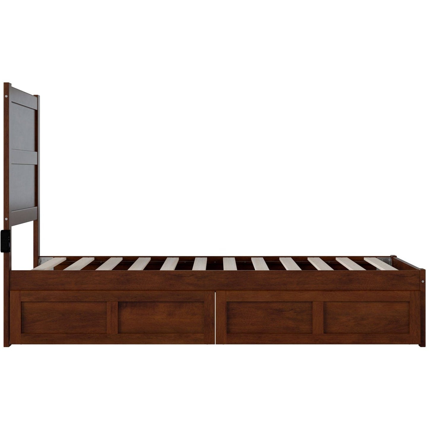 AFI Furnishings NoHo Twin Bed with 2 Drawers in Walnut AG9113324